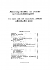 Möbelbau & Behelfsmöbel