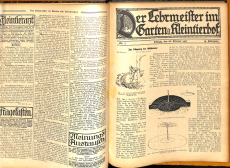 Der Lehrmeister im Garten und Kleintierhof 15. Jg. 1917 (Gebrauchtbuch)