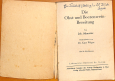 Die Obst- und Beerenweinbereitung (Gebrauchtbuch)