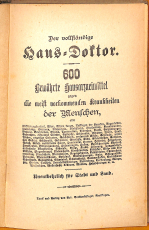 Der vollständige Haus-Doktor 600 bewährte Hausarzneimittel (Kräuterbuch, Gebrauchtbuch)