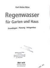 Regenwasser für Haus und Garten - Grundlagen, Planung, Anlagen (Gebrauchtbuch)
